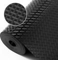 Shelf Liners for Kitchen Cabinets Refrigerator Liners Waterproof & Oil-Proof Kitchen Cupboard Liner Non-Slip Drawer Mats EVA Non Adhesive Fridge Liner for Shelves - Black 17.5 x 78.7 Inch