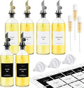 Spaceneat Olive Oil Dispenser Bottle for Kitchen,16.9 fl oz Gold, Silver & Black Bundle