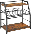 Kitchen Countertop Organizer, Snack Organizer Candy Display Stand Coffee Station Organizer, 3 Tier Wooden Counter Storage for Soda Cans Condiment Tea, for Pantry Office Bathroom, White (Black)
