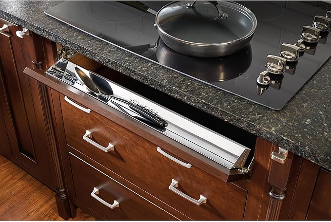 Rev-A-Shelf 31" Tip Out Tray with Soft Close for Sink Base Cabinets, Storage Organizer for Kitchen, Laundry Room, or Vanity Cabinets, 6581-31SS-SC-1