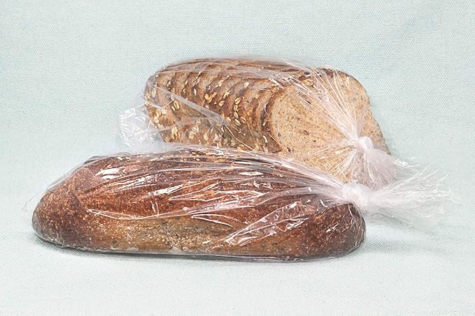 [Pack Of 700] Clear Bread Bags For Homemade Bead With Gusset 8" X 4" X 20" Inches – For Home or Commercial Food Storage