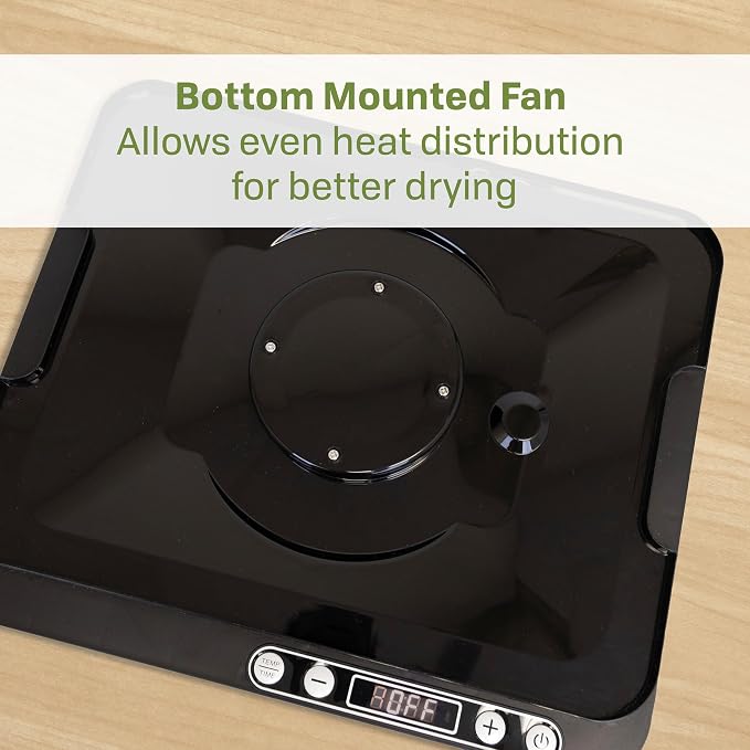NESCO FD-5TC Snackmaster Food Dehydrator – 5 BPA-Free Trays, Adjustable Temp Control, Compact Design for Jerky, Fruit, Herbs, Pet Treats, 420W