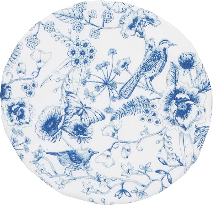 Now Designs Juliette Save It Reusable Cotton Bowl Covers 7.5 and 9.25 inch, Set of 2