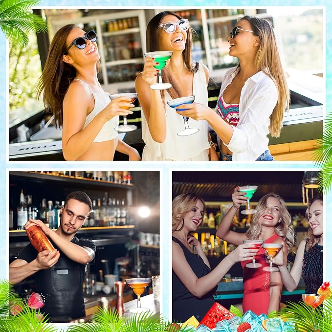 Rtteri 250 Pcs Mini Martini Glasses Plastic 2 Oz Disposable Mini Margarita Cups Clear for Weddings Party Wine Cocktails Drinks Desserts (Margarita)