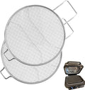 2 Packs Splatter Shield for Ninja IG651 IG600 IG601 Foodi Air Fryer Accessories, Splash Guard Replacement for Ninja Foodi Smart XL Pro 7-in-1 Indoor Grill, Stainless Steel Mesh Screen
