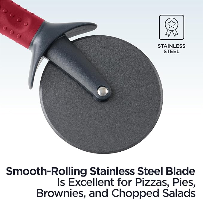 Deiss Lux Heavy Duty Pizza Cutter and Deiss PRO Apple Slicer & Apple Corer Tool