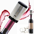 Wine Stopper, Automatic Vacuum Wine Pump, Pumps out air from bottle keeping wine fresh- great wine accessories -gift for wine enthusiast - Rechargeable Electric pump KUBEDIN