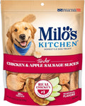Milo’s Kitchen Chicken & Apple Sausage Slices Dog Treats, 18 Oz. Bag