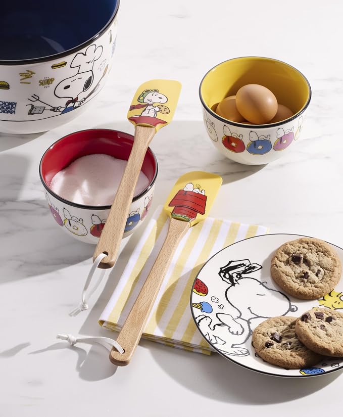 Lenox 898263 Chef Snoopy Spatulas, Set Of 2, Yellow