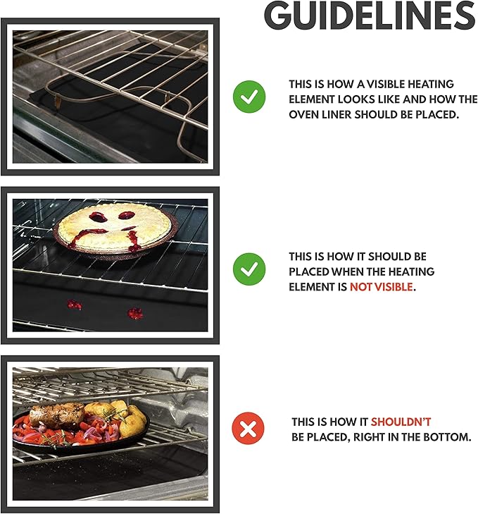 2 Pack Oven Liners for Bottom of Oven and Stove Burner Covers Bundle Set