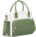 MIYCOO Lunch Bag Lunch Box Women - Leakproof Insulated Lunch Cooler Bag for Women - Large Lunch Tote Bags Adults, Green White