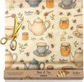 Reusable Beeswax Food Wrap Roll – Bees & Tea (15”×80”)