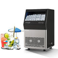 Dessiz Commercial Ice Maker Machine, 100Lbs/24H Freestanding Undercounter Ice Maker with 45pcs Storage Capacity, Self-Cleaning Ice Machine for Home, Bar, Restaurant, Office, Outdoor