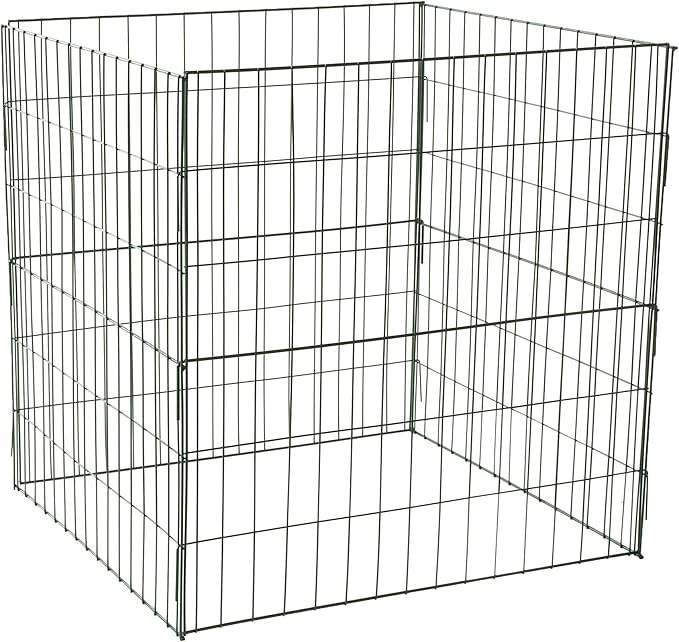 Bosmere K765 Wire Compost Bin – 30" x 30" x 30" Outdoor Composting Bin with Front Access Door, Easy-Assembly Garden Compost Container