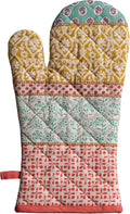 Maison d'Hermine Oven Gloves 100% Cotton Oven Mitt 7" x 13" with Loop Heat Resistant BBQ Cooking Gloves Baking Grilling Gifts for Mothers Day Spring/Summer (Pack of 1, Provence)