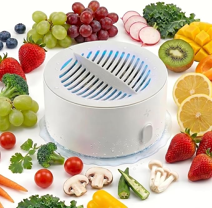 Puribreeze Vegetable Cleaner, Fruit Cleaner Machine, Vegetable Cleaners Device, Portable for Home Kitchens, Rv Travel, and Health-Conscious Families Needing Effortless Produce Care (1)