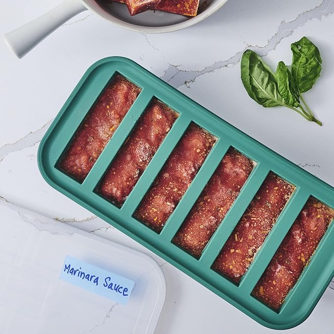 Souper Cubes 1/2 Cup Silicone Freezer Mold, Perfect for Storing Soups, Sauces, Juices, Desserts, Smoothie Prep and More, Freezer Portion Mold for Meal Prepping - Kale - 1-Pack