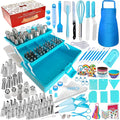 Makmeng Cake Decorating Tools Supplies Kit - 368Pcs Baking Supplies with Storage Case for Beginners - Icing Piping Bags and Tips Set For Cookies, Cupcake & Cake Frosting Fondant Decorating