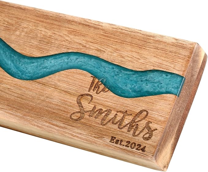 Personalized Magnetic Knife Holder for Wall, Restaurant Opening Gift, Housewarming Gift Wedding Gift, Made of Wood and Resin Magnetic Knife Strip