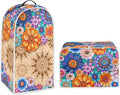 Boho Mandala Floral Blender Cover Toaster Cover Washable Dust Cover Dustproof Bakeware Cover Kitchen Appliance Accessories Size S