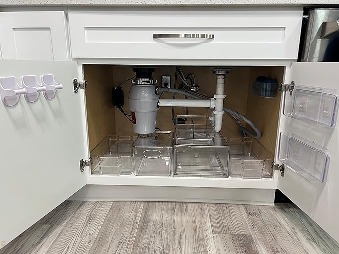 East Coast DIY Under-The-Counter Kitchen Organization, Under-Sink Storage, 10 Piece Set
