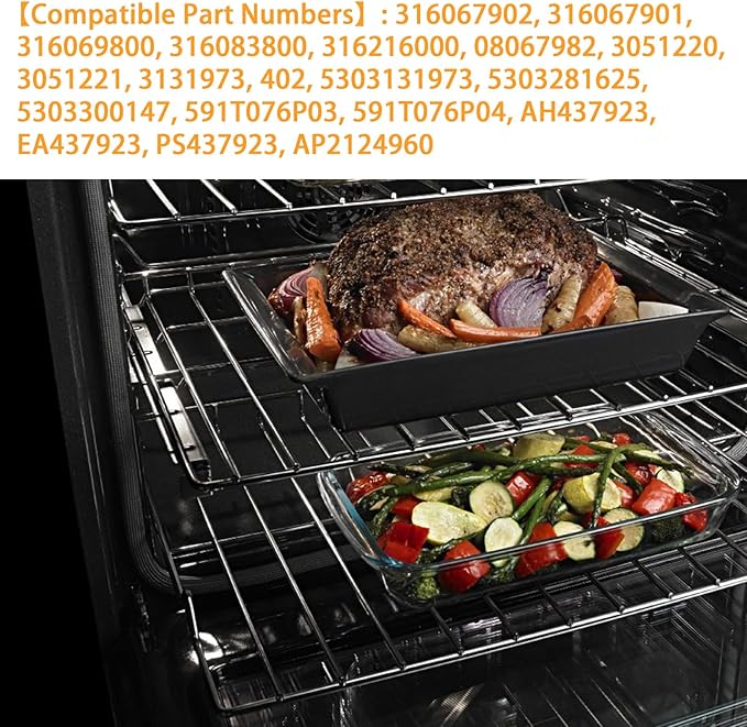 316067902 Oven Rack for Range for Frigidaire, Kenmore Oven 316069800, 316083800，22-7/8" x 16-1/4"(2 Pack)