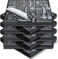 Marspark 400 Pcs Deli Wax Paper Sheets 12 x 12 Inches Square Grease Resistant Tray Basket Liners Hot Dog Wrappers Newsprint Water and Grease Proof Sandwich Wrapping Paper for Food Baking (Black White)