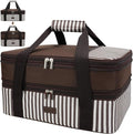 Expandable Casserole Carrier Bag - Double Decker Food Bag, Insulated Casserole Carrier for Hot or Cold Food, Lasagna Holder Tote for Picnics,Beaches,Traveling or Gifts