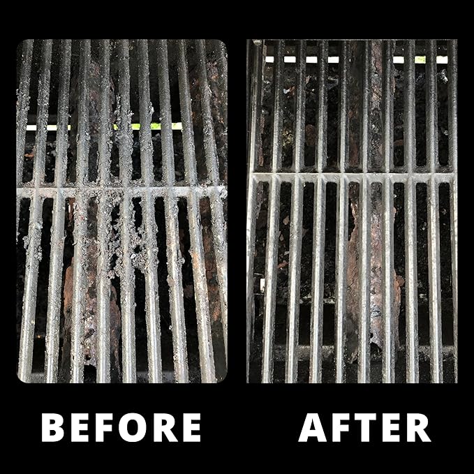 Grill Rescue BBQ Replaceable Scraper Cleaning Head, Bristle Free - Durable and Unique Tools for Cast Iron or Stainless-Steel Grates, Barbecue Cleaner (Replaceable Grill Grate Scraper Head)