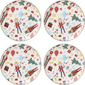 Lenox Nutcracker Ballet Collection, Porcelain Dinnerware and Serveware, Accent Plates, Set of 4