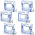Funnymoom 6 Pcs Drink Dispenser for Fridge Refrigerator Plastic Reusable Water Dispensers Bottle with Spigot Bpa Free for Party Outdoors Home Office Activities(blue, 0.8 Gallon)