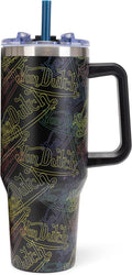Von Dutch Neon Logo 40oz Double Walled Insulated Food Grade Stainless Steel Tumbler, BPA Free - 24 Hours Cold / 10 Hours Hot