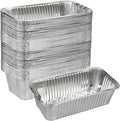 Findful 50 Pack Loaf Pans,2 LB Disposable Aluminum Foil Loaf Pans, 8.5"x4.5"x2.5" Heavy Duty Aluminum Foil Bread Tins Perfect for Banana Bread, Cakes & Meatloaf,Non-Stick, Even Baking, Easy Release