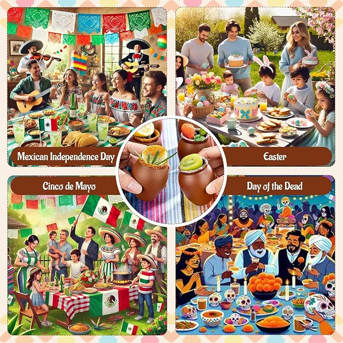 66Psc 2oz/60ml Cantaritos De Barro Mexicanos,Mini Jarritos De Barro Mexicanos Pottery Cocktail Glasses,Mexican Shot Glasses Taco Tuesday Cups For Celebration,Tequila,Margaritas