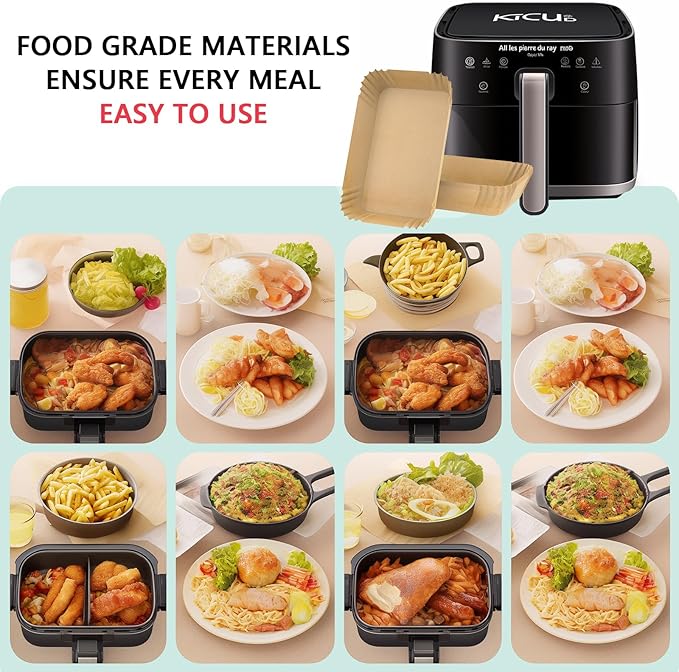 Splatter Shield & 100PCS Paper Liners for Ninja IG651,IG600,IG601 Foodi Air Fryer Accessories, Stainless Steel Splash Guard Replacement Parts for Ninja 6 in 1 Smart XL Indoor Grill Mesh Screen