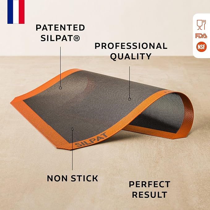 Silpat The Original Silpain Premium Non-Stick Silicone Baking Mat for Bread, 11-5/8 x 16-1/2