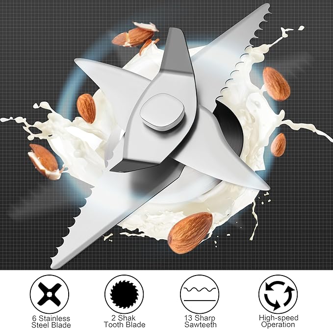 𝟲 𝗶𝗻 𝟭 Nut Milk Maker Machine, 20 oz(600ml) Homemade Almond, Soy, Oat, Plant-Based and Non-Dairy Beverages, Almond Miilk Makerr, Delay Start/Boil Water/Keep Warm, Soy Milk Machine, Nut Milk Bag