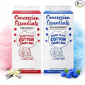 Perfectware Cotton Candy Floss Sugar – 2 Pack 3.25oz Cartons (Blue Raspberry & Pink Vanilla) – Concession Essentials Carnival Style Floss Sugar for Cotton Candy Machines – Fun Fair & Party Treats