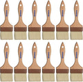 SPARTA 4037600 Boarhair Basting Brush, Flat Brush with Flat Brushhead, 9.25"L x 4"W, Wood Handle