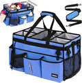 Extra-Large Wearable Cleaning Caddy With Detachable Divider,Cleaning Caddy For Cleaning Supplies Large Cleaning Supply Caddy With Adjustable Shoulder Strap & Waist Belt For Cleaners