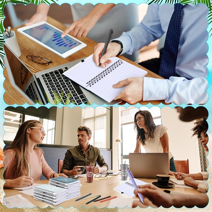 Shellwei 60 Pcs Employee Appreciation Gifts Bulk 24 oz Thank You Tumbler with Lid and Straw Mini Spiral Notebooks and Pens Appreciation Gifts for Team Employee Coworkers Teacher (Teamwork)