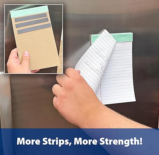 Master Magnetics Flexible Magnetic Tape - Magnet Strips with Strong Adhesive Backing for Walls, Boards, Signs, and More - 0.0625" Thick - 0.5" W - 100 Ft - 1 Roll