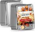 Eatex Aluminum Baking Sheet Set, 10" x 15" Jelly Roll Pan, Nonstick Cookie Sheets