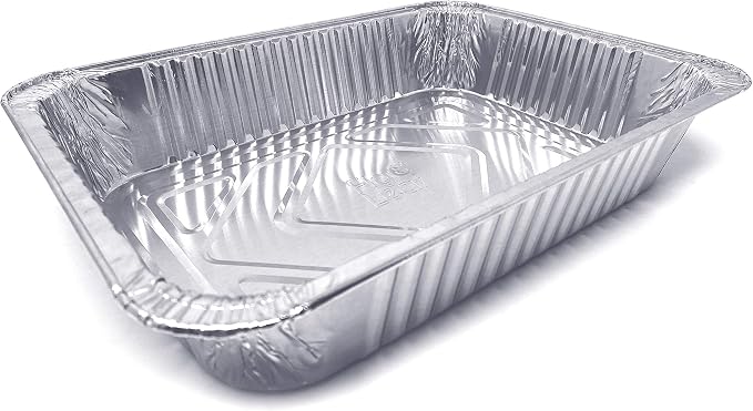 (30 Pack) Premium Lasagna Pans 14" x 10" x 3” Heavy Duty l Disposable Aluminum Foil for Roasting Turkey, Baking, or Cooking