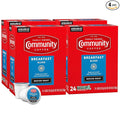 Community Coffee Breakfast Blend 96 Count Coffee Pods, Medium Roast, Compatible with Keurig 2.0 K-Cup Brewers, 24 Count (Pack of 4)