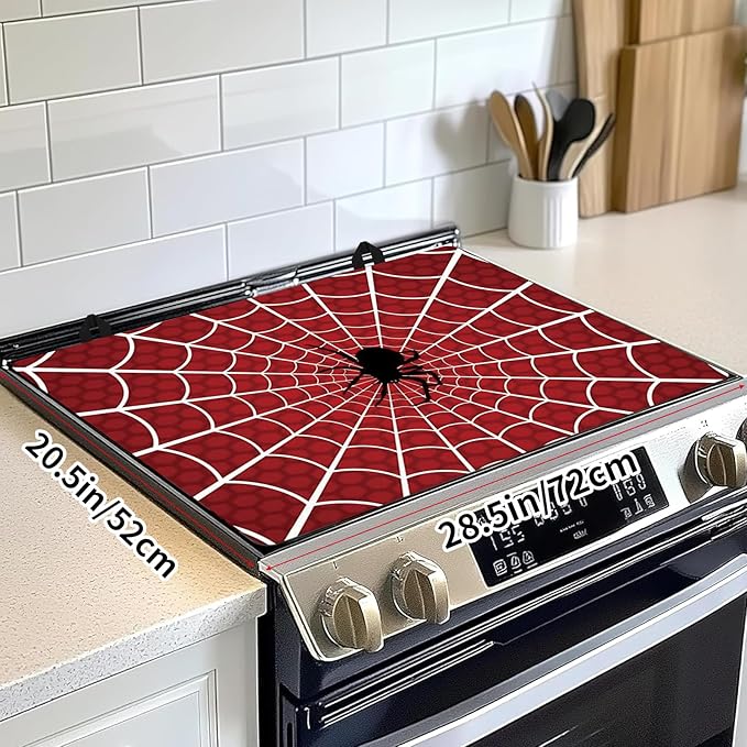 Decorative Electric Stove Top Covers, Heat Resistant Silicone Stove Cover Mat, Stove Top Protectors for Electric Flat Glass Stoves, Adds Extra Counter Space for Small Kitchens and Apartments
