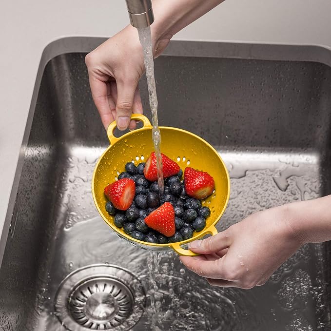 Zeal G209M Melamine Colander/Strainer (15cm) -Mustard Yellow