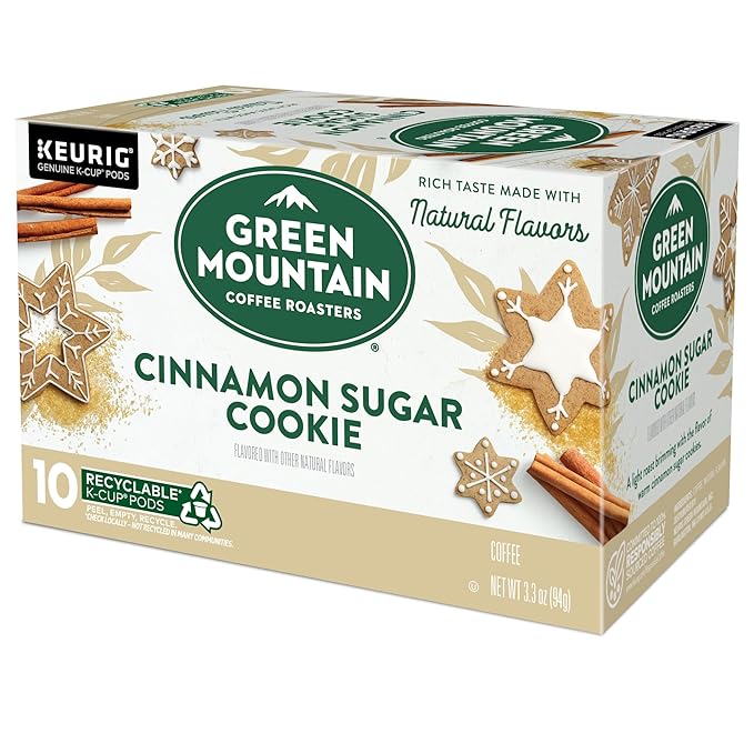 Green Mountain Coffee Roasters Cinnamon Sugar Cookie Coffee, 10 Count