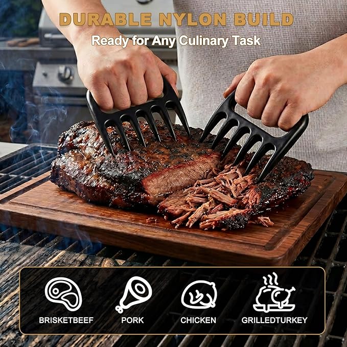 Allinside BBQ Blanket for Resting Meat - Extra Large Insulated Meat Resting Bag with 2 Meat Shredder Claws, 2 Silicone Heat-Resistant Gloves, Greeting Card & Lanyard | Reusable Grilling Accessory