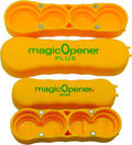 magic Opener COMBO – 1 mO MINI for small plastic caps & 1 mO PLUS for larger plastic caps See Pictures for Better Understanding – Soda Opener - Water Opener | Twist-off | Good for 16 sizes | Help Aids